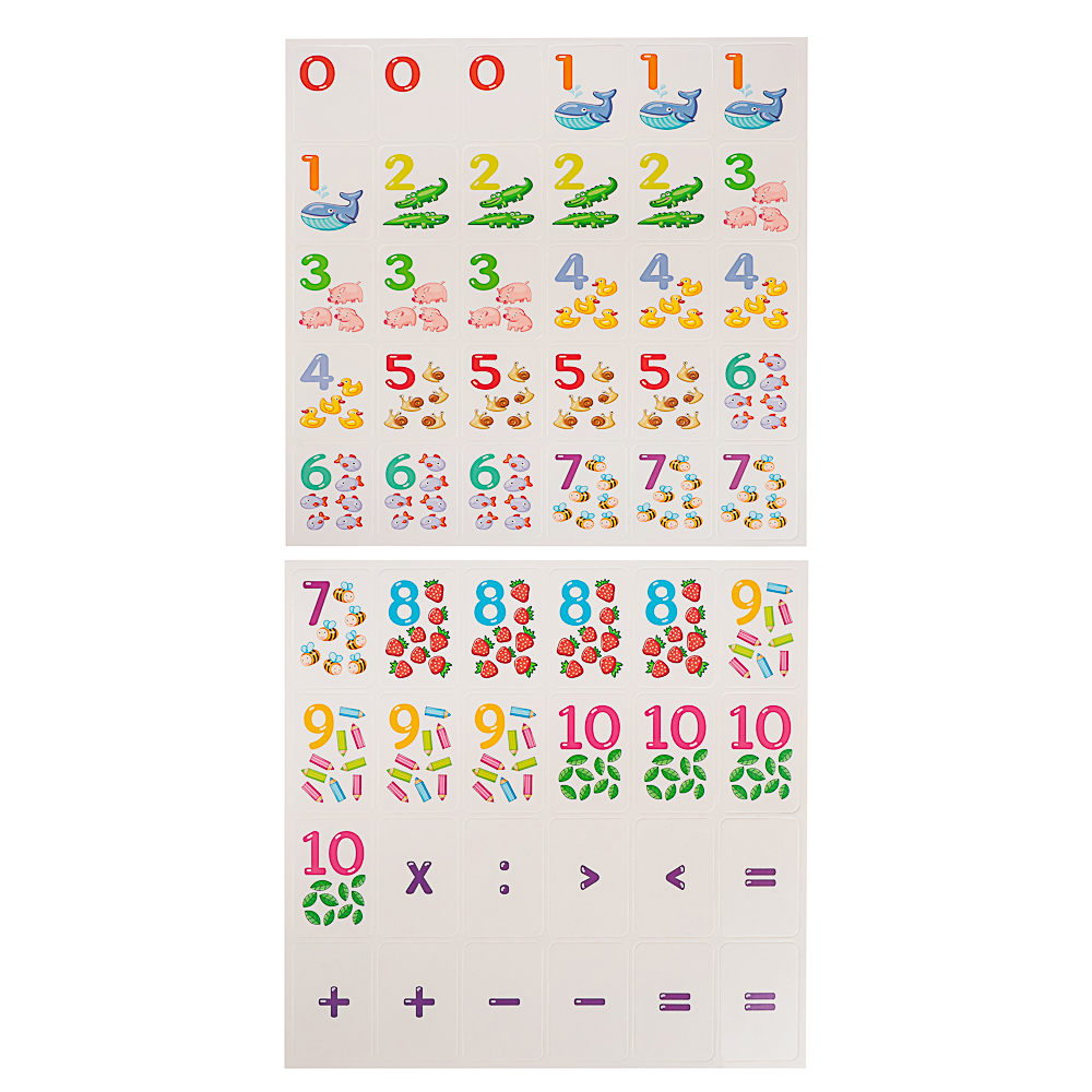 10 КОРОЛЕВСТВО Развивающая магнитная игра "Буквы/Цифры", 24х40х0,2см, 4 дизайна, арт.№ 874-126