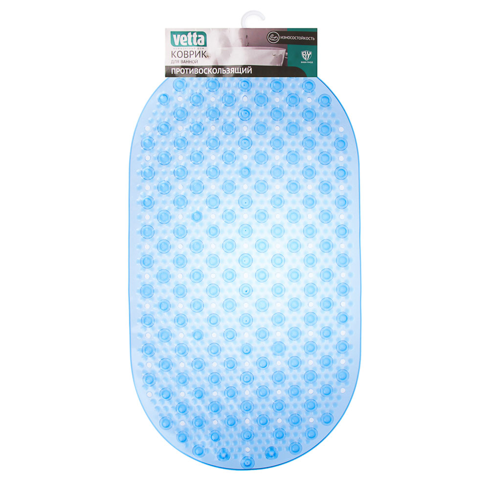Коврик противоскользящий тм VETTA Сфера, ПВХ, 67x37 см, прозрачный, арт.№ 403-046