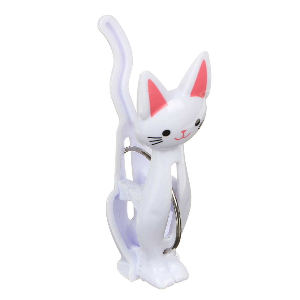 VETTA Набор прищепок 4шт, Кошки, пластик, 2 цвета, арт.№ 453-082