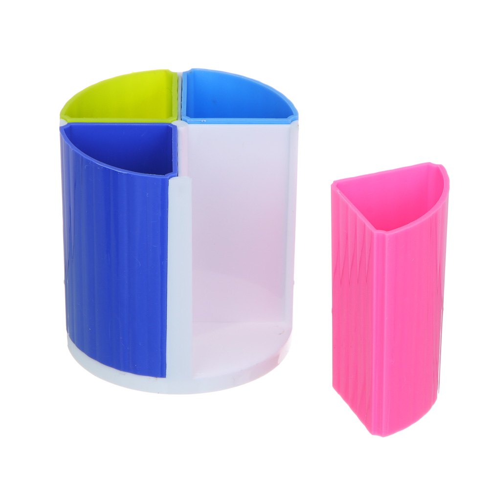 Подставка-трансформер для канцелярских принадлежностей, 4 элемента, 4-8 секций, 8х8,7см, пластик, арт.№ 595-014