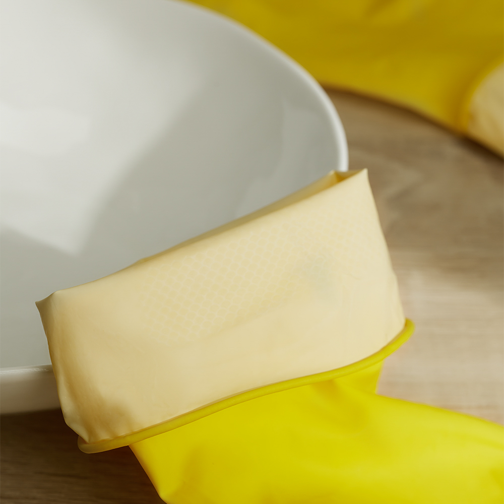 Перчатки тм VETTA Лайт, размер XL, латекс, желтый цвет, арт.№ 447-008