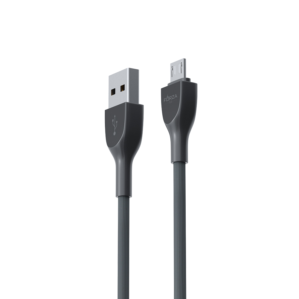 Кабель для зарядки USB(A)-microUSB FORZA Акварель, 1м, 2А, 4 цвета, пакет, арт.№ 931-021
