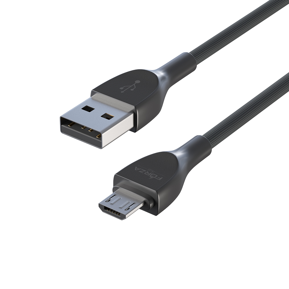 Кабель для зарядки USB(A)-microUSB FORZA Акварель, 1м, 2А, 4 цвета, пакет, арт.№ 931-021