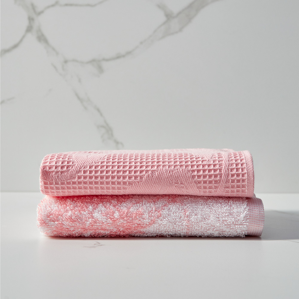 PROVANCE Маковое поле Комплект полотенец махра + вафля 2шт, 30х50см, 100% хлопок, арт.№ 488-075