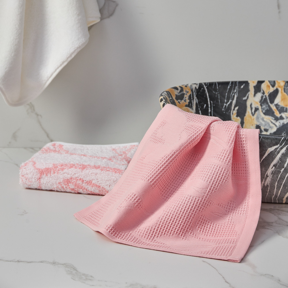 PROVANCE Маковое поле Комплект полотенец махра + вафля 2шт, 30х50см, 100% хлопок, арт.№ 488-075