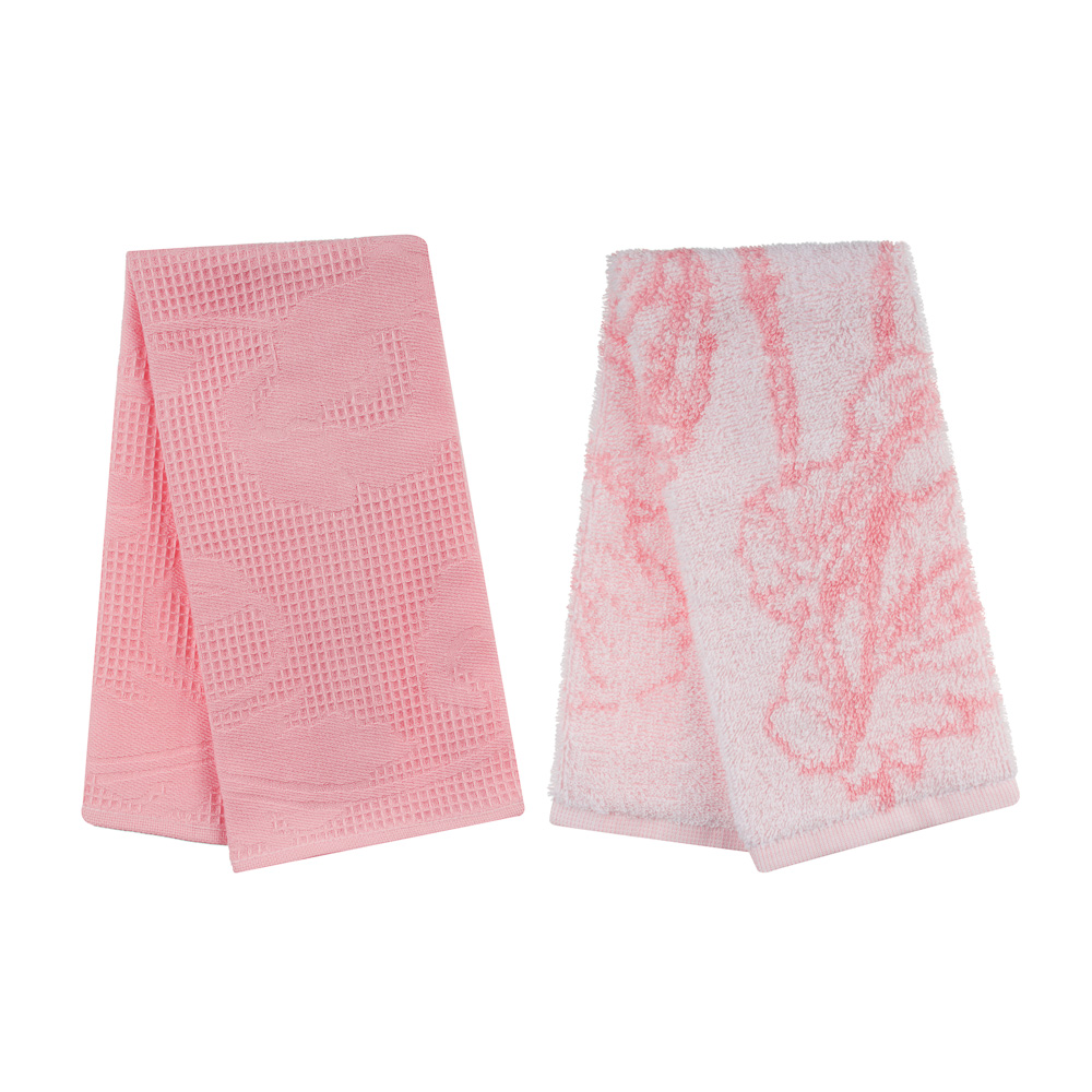 PROVANCE Маковое поле Комплект полотенец махра + вафля 2шт, 30х50см, 100% хлопок, арт.№ 488-075