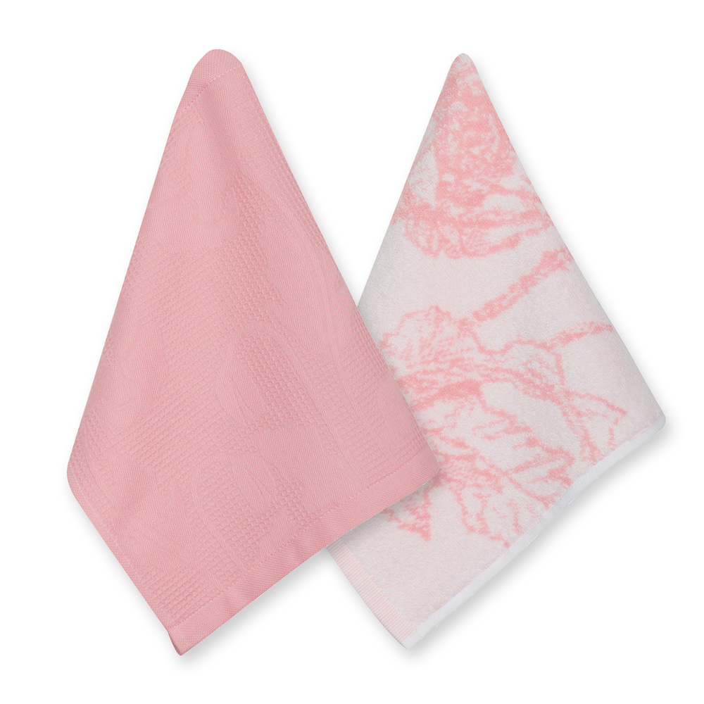 PROVANCE Маковое поле Комплект полотенец махра + вафля 2шт, 30х50см, 100% хлопок, арт.№ 488-075