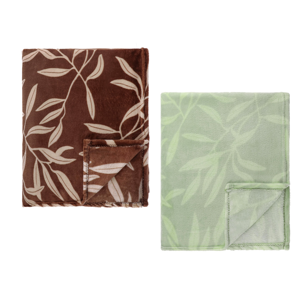 PROVANCE Мосс Плед микрофибра 180х200см, 100% полиэстер, 2 дизайна, арт.№ 486-220