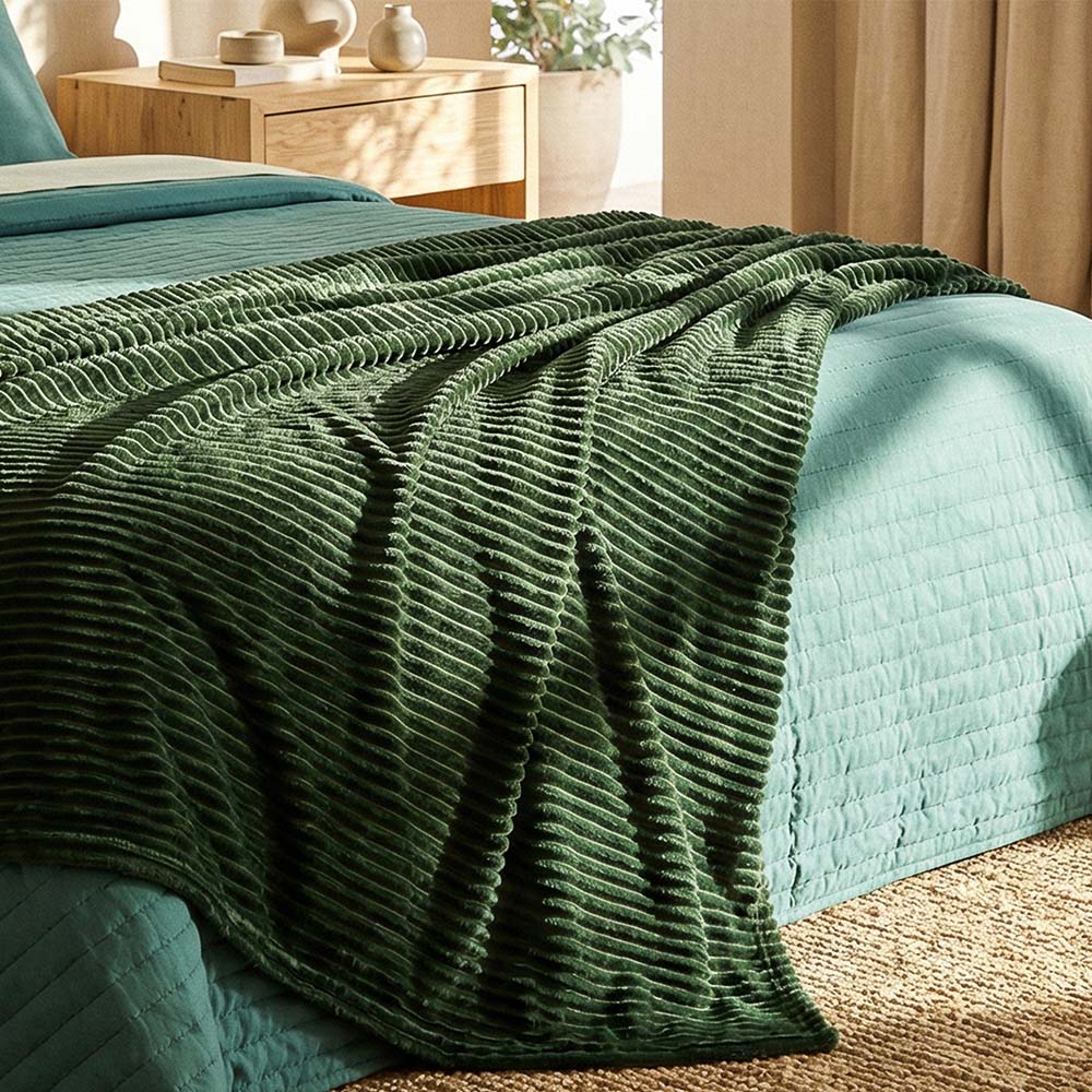 PROVANCE Мосс Плед микрофибра 150х200см, полоска, 260 г/м, 100% полиэстер, 2 цвета, арт.№ 486-223