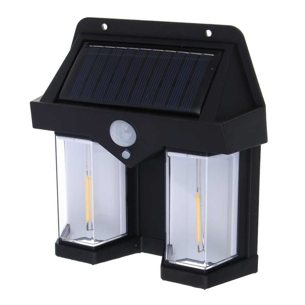 ЕРМАК Светильник уличный настенный, вольфрамовая,3 режима,800мАч,пластик,солн. батарея,138х46х160 мм, арт.№ 224-104