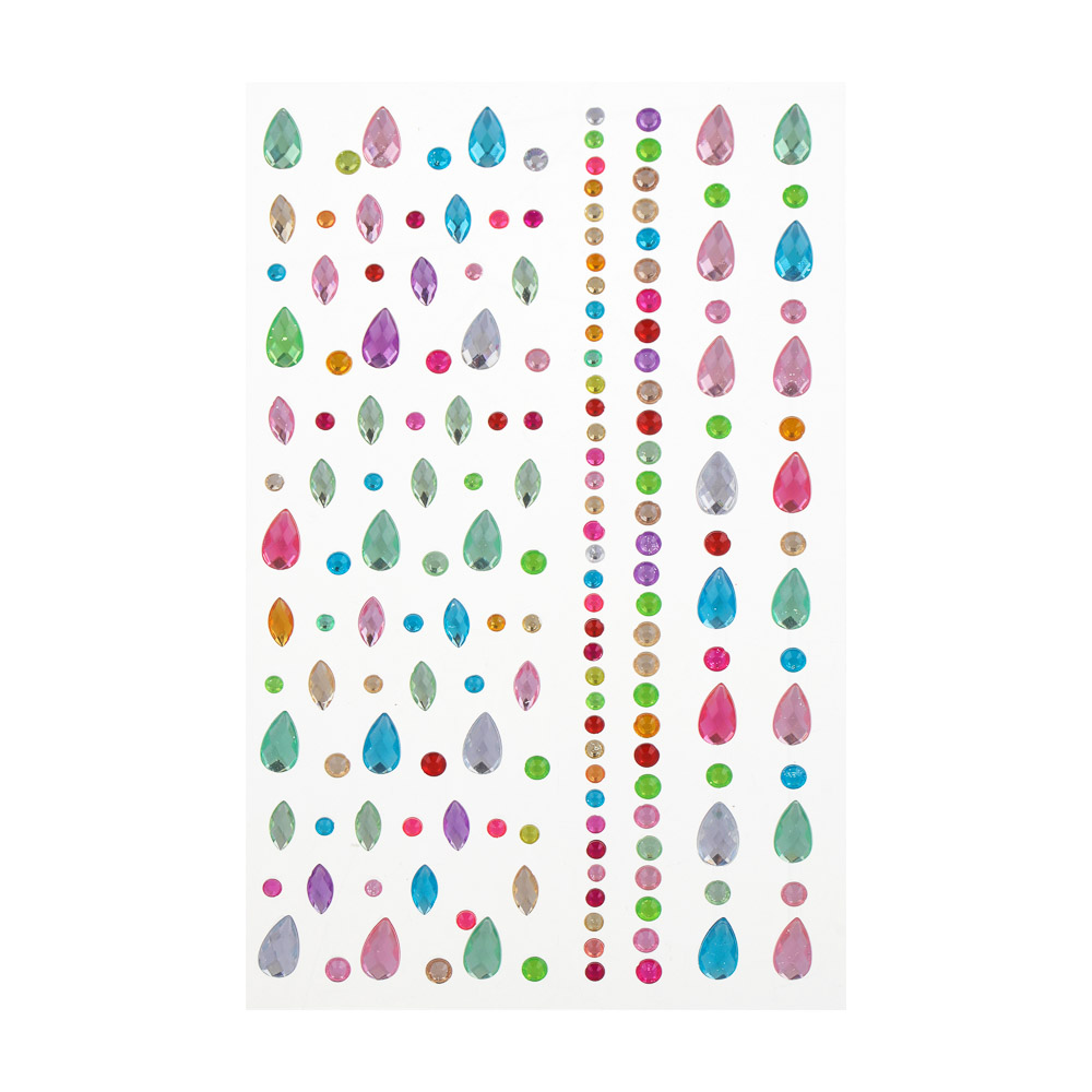 Набор стразы для лица тм ЮНИLOOK, самоклеящиеся, арт.№ 357-285