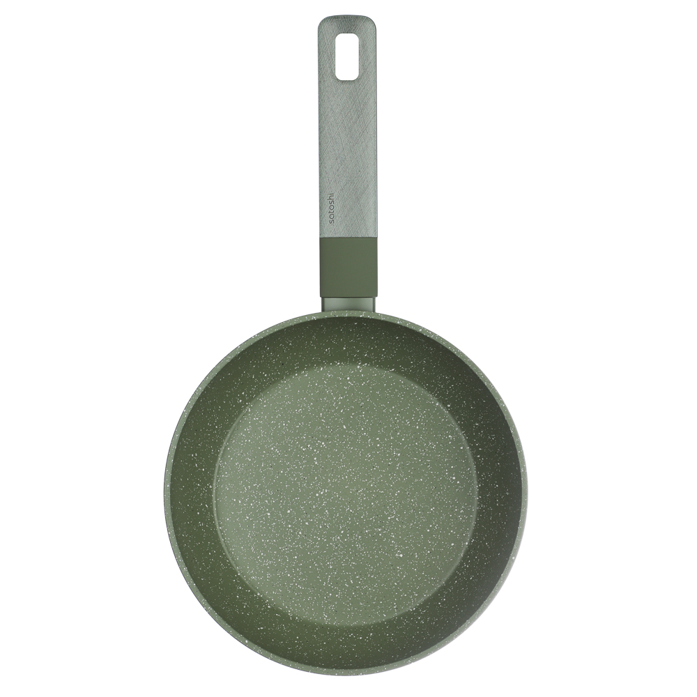 SATOSHI Кантри Сковорода литая d20см, антипригарное покрытие мрамор, индукция, 3 цвета, арт.№ 846-759