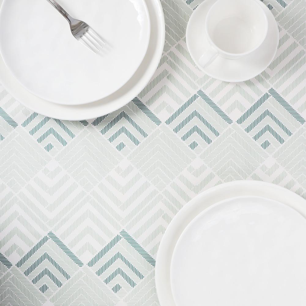 PROVANCE Хедж Скатерть текстильная 140х180см с водоотталкивающей пропиткой, зеленый, арт.№ 435-130