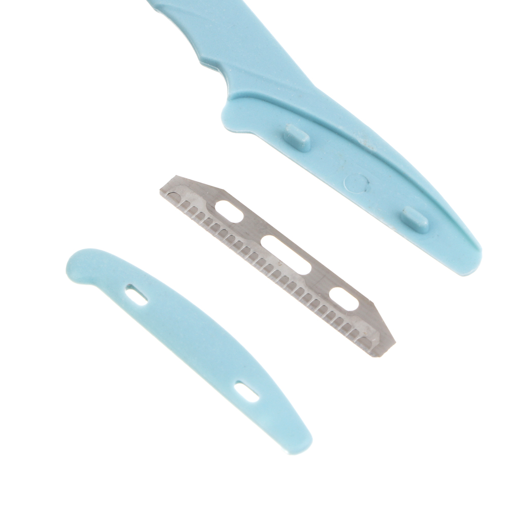 Бритва для бровей 3 шт тм ЮНИLOOK, пластик, металл, 14см, разноцветные, арт.№ 357-394