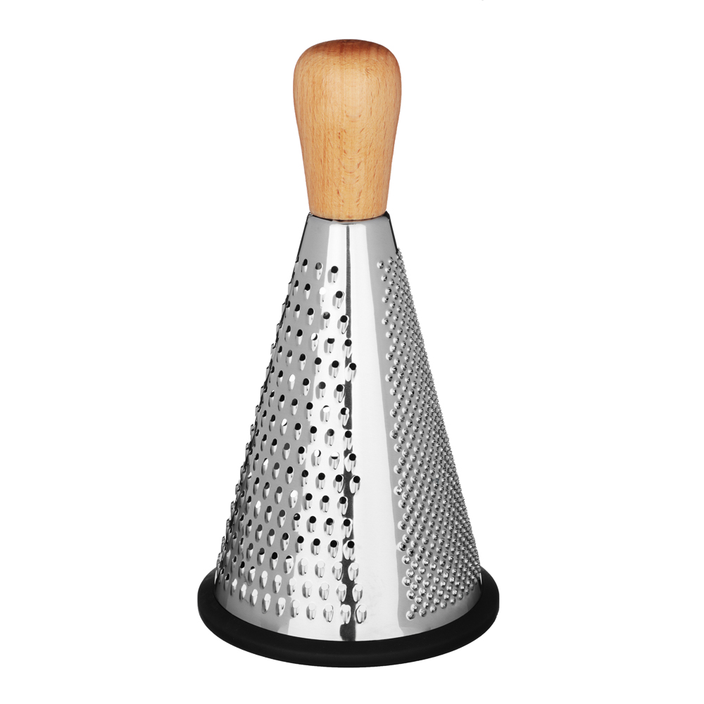 SATOSHI Терка 3-х сторонняя 20см, нерж.сталь, деревянная ручка, арт.№ 885-127