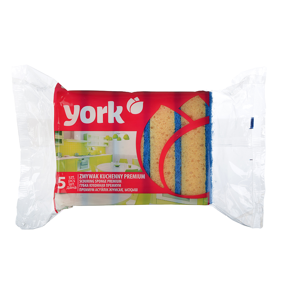 YORK Губка для посуды "Премиум", 5 шт., арт. 3030, арт.№ 441-136
