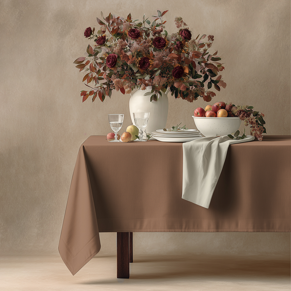 Скатерть текстильная тм PROVANCE Сенса жаккард, 140х180см, 150г/м2, 100% полиэстер, 4 цвета, арт.№ 435-200