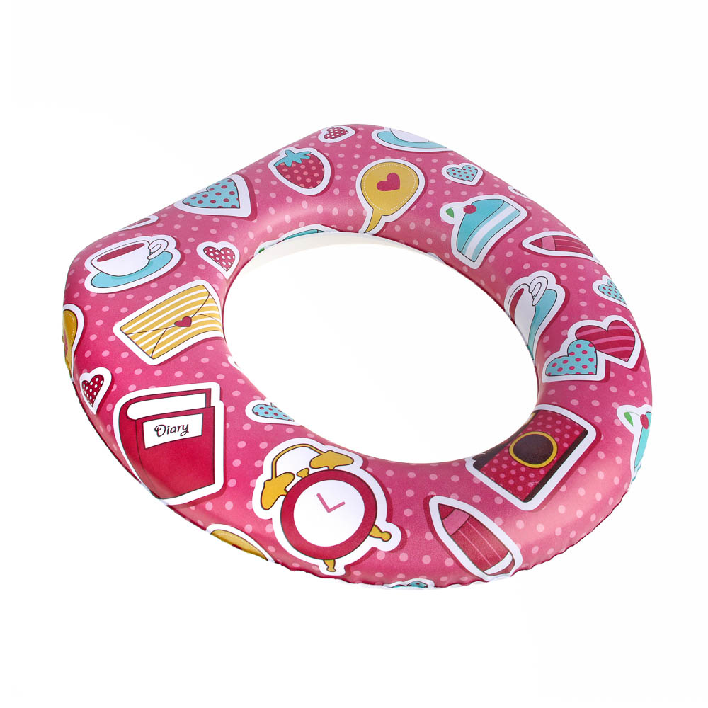 VETTA Сиденье для унитаза детское, поролон, ПВХ, 29х28 см, 3 дизайна, арт.№ 571-079