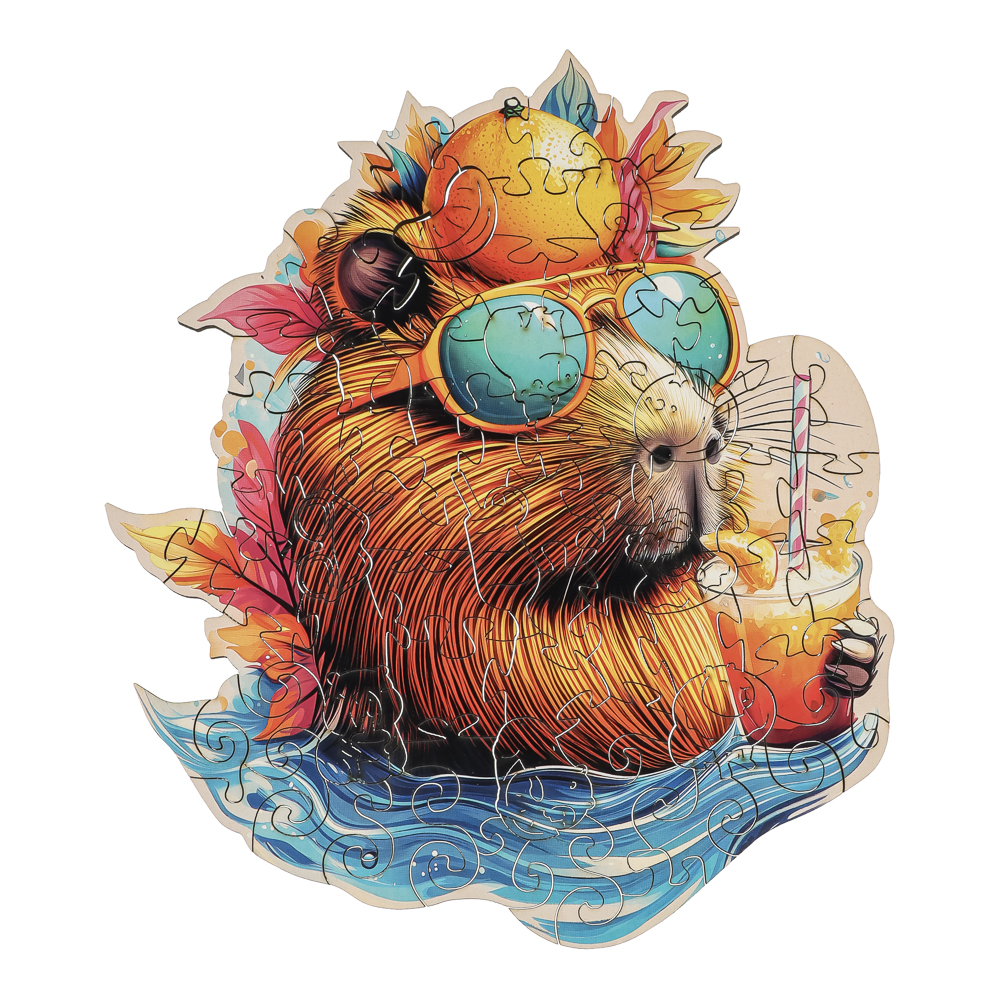 Пазл фигурный в ассортименте, 19х14,5х5см, ХДФ, бумага, 4 дизайна, арт.№ 262-555