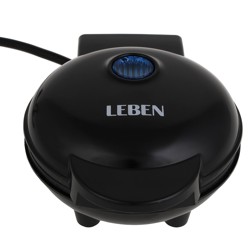 LEBEN Мини-вафельница, 550 Вт, пластик, нерж. сталь, антиприг.покрытие, арт.№ 271-031