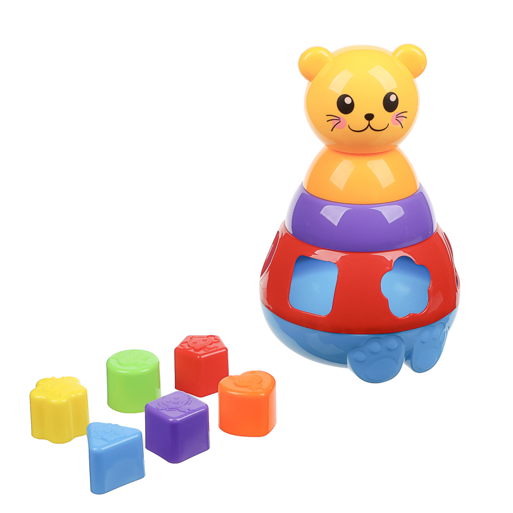 ИГРОЛЕНД Сортер в виде  животного, пластик, 15х10,5х22см, арт.№ 270-010