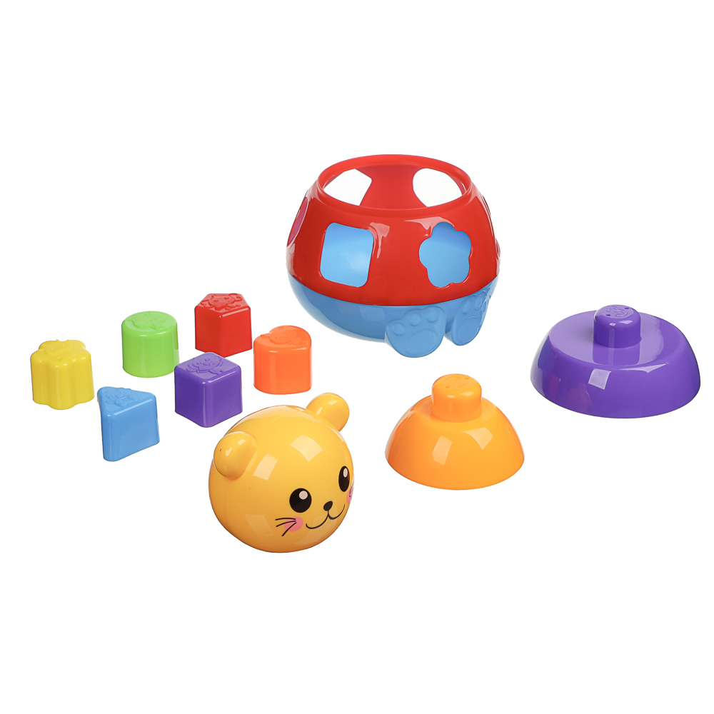 ИГРОЛЕНД Сортер в виде  животного, пластик, 15х10,5х22см, арт.№ 270-010