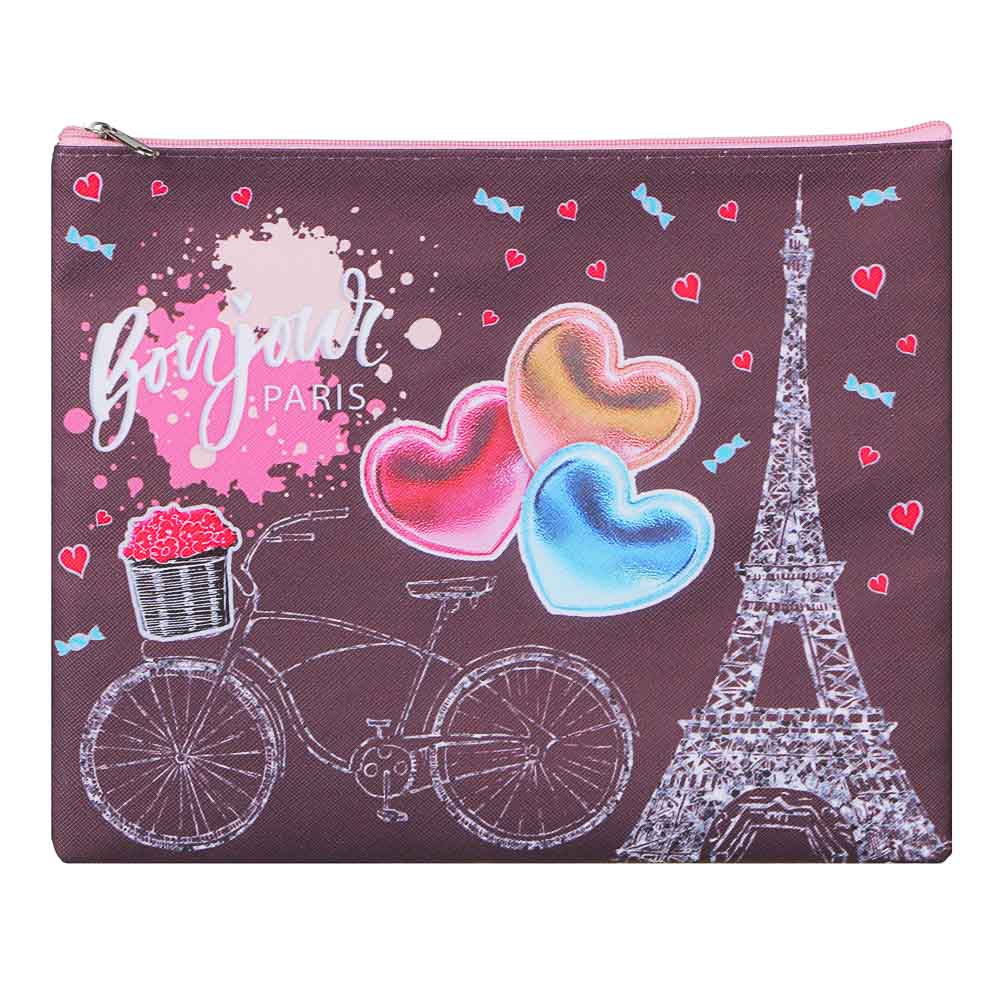 Френч Новел / Спорт Эффект Папка для тетрадей 24x20см, для A5, молния сверху, плотный ПВХ с печатью, арт.№ 236-067