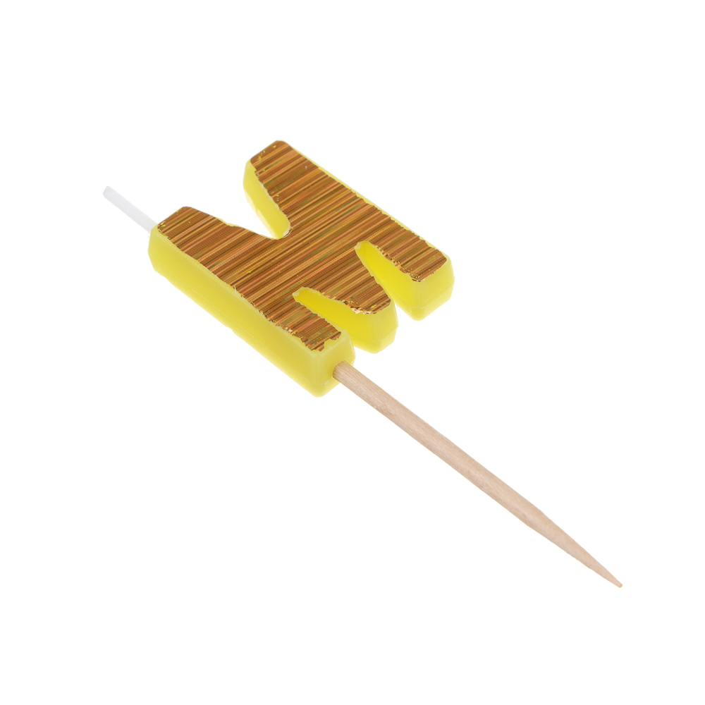 Набор свечей для торта тм Fntastic С Днем Рождения, буквы, 2 цвета, голография, арт.№ 506-022