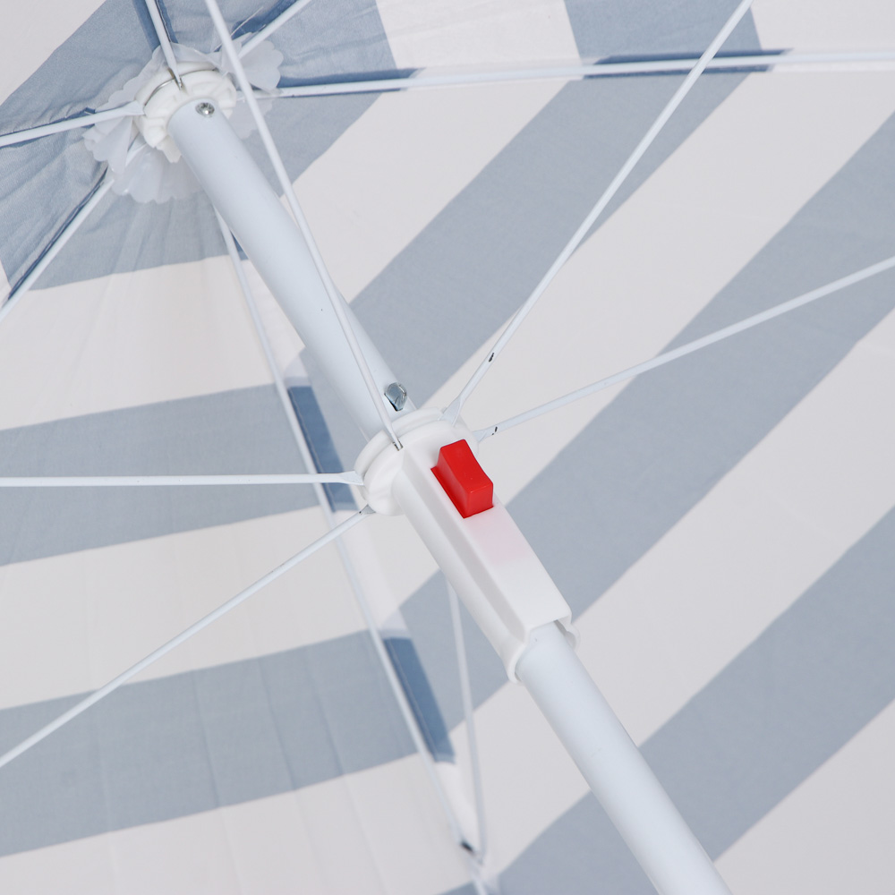 Зонт пляжный тм ЯРКОЕ ЛЕТО, 170Т, полиэстер, d180см, h180см, 16/19мм стойка, в чехле, арт.№ 121-112