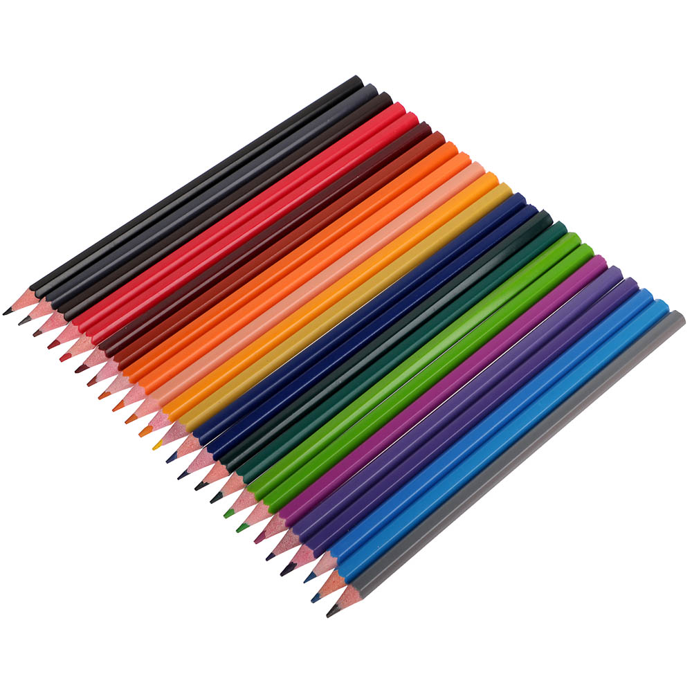 Карандаши 24цв. ClipStudio шестигранные заточ., пластик, улучшенное письмо, в карт.коробке, арт.№ 228-155