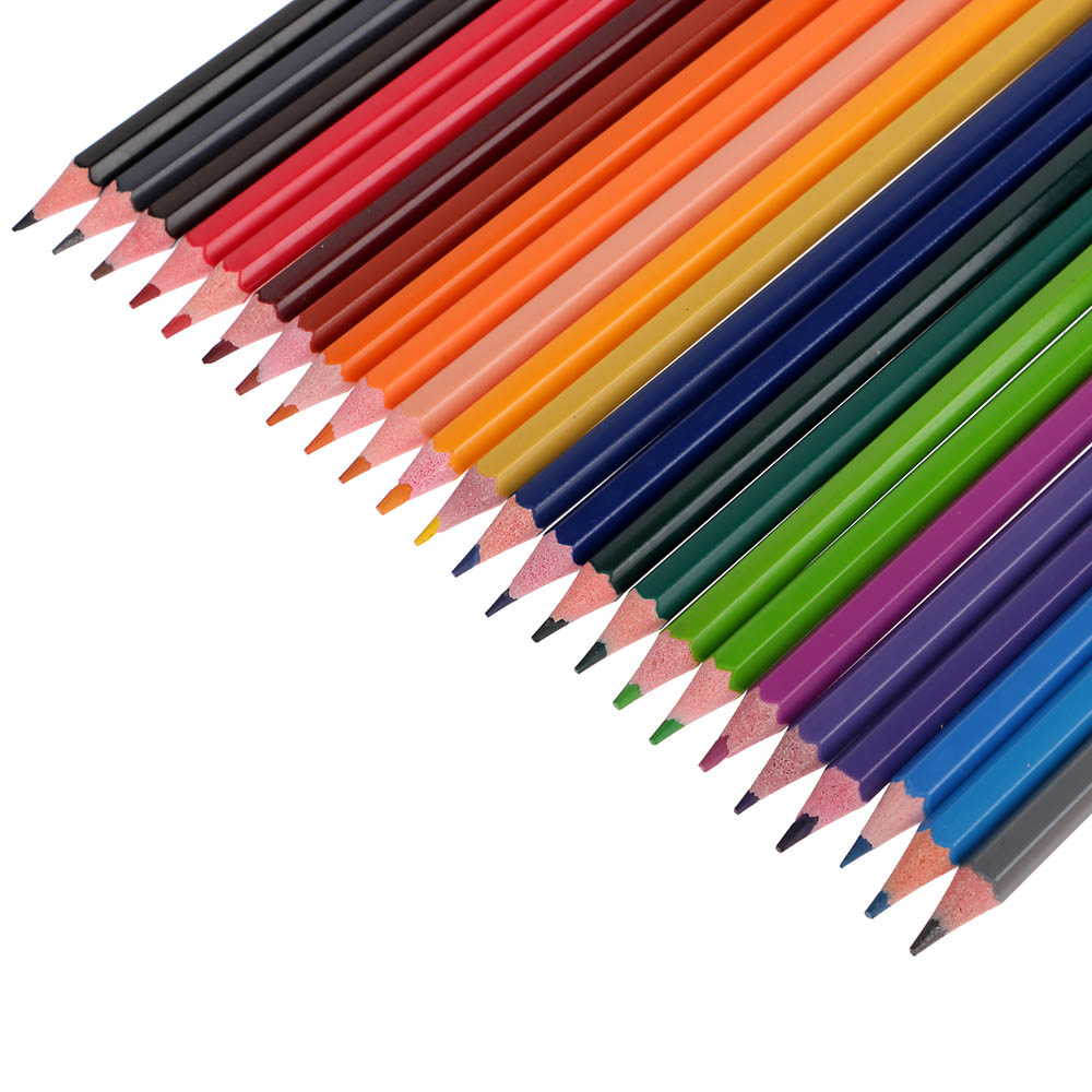 Карандаши 24цв. ClipStudio шестигранные заточ., пластик, улучшенное письмо, в карт.коробке, арт.№ 228-155