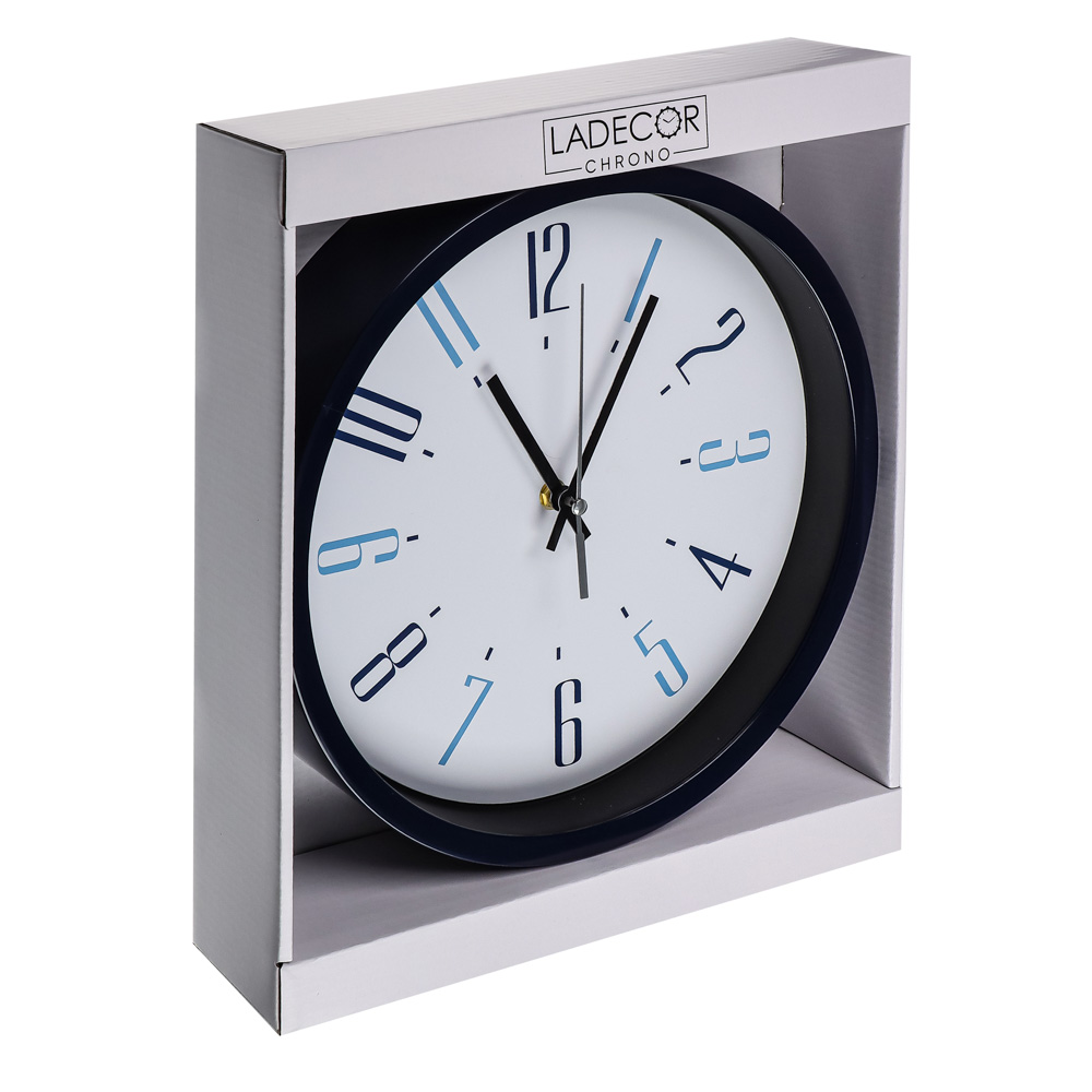 LADECOR CHRONO Часы настенные, пластик, стекло, 30см, ЧН-26, арт.№ 581-135