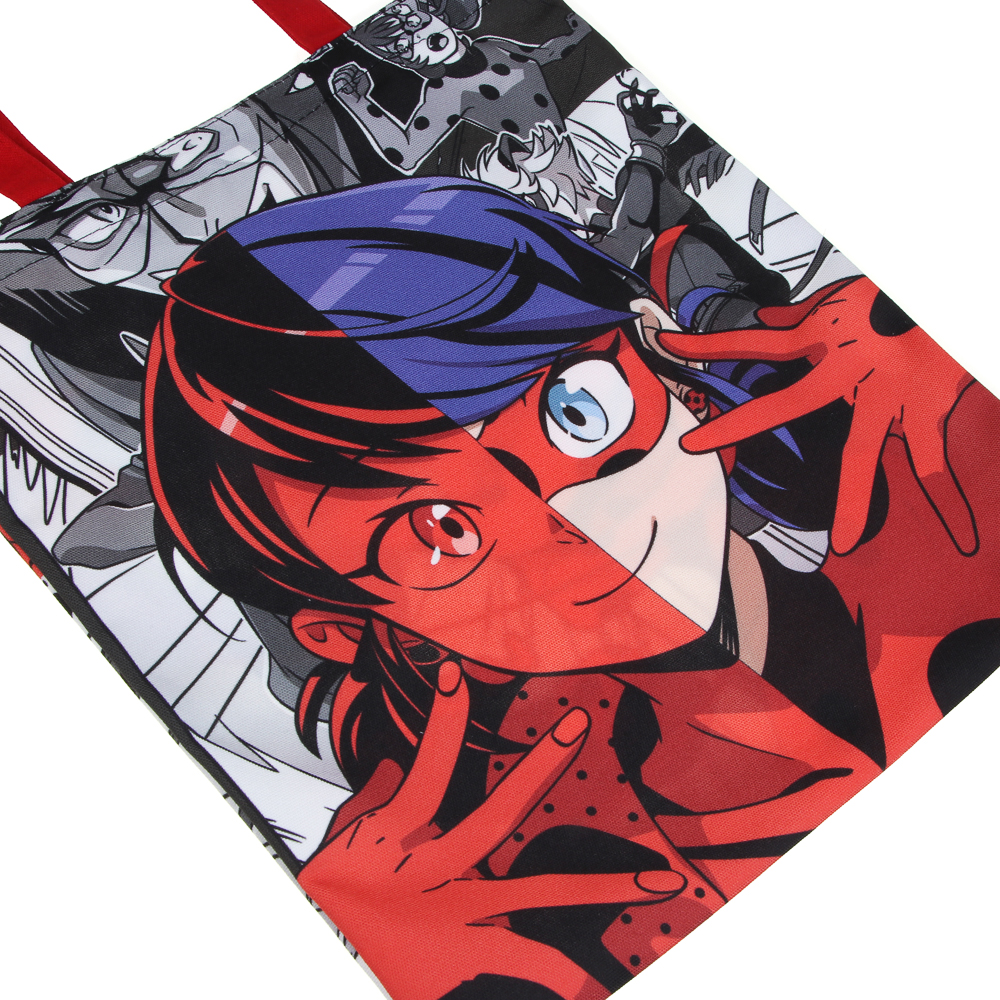 Ледибаг Сумка-шоппер, 38x42см, внутр.карман, ручки 58 см, ПЭ под ткань, серия "Манга", арт.№ 811-036