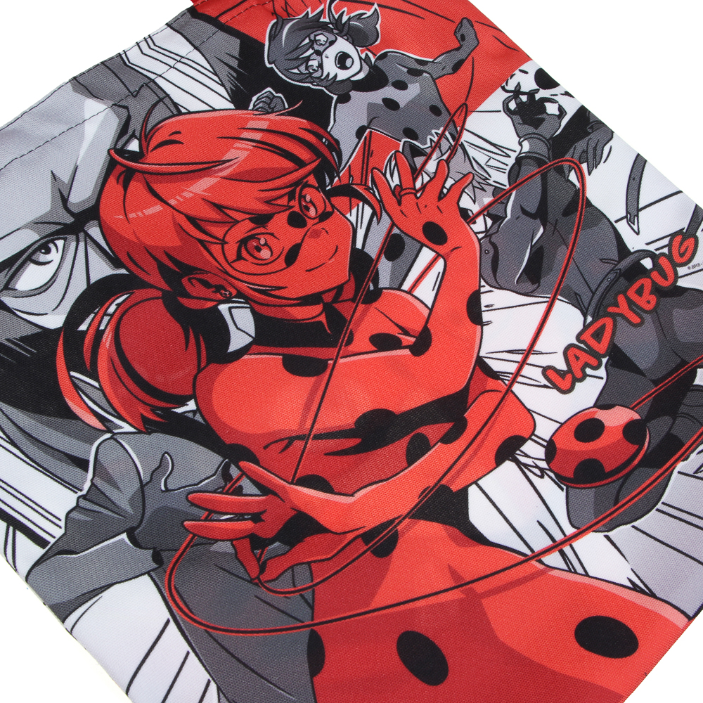 Ледибаг Сумка-шоппер, 38x42см, внутр.карман, ручки 58 см, ПЭ под ткань, серия "Манга", арт.№ 811-036