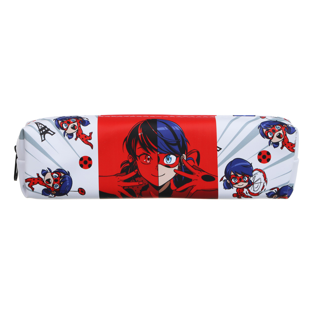 Ледибаг Пенал прямоугольный, 20,5x5,5x4см, искусственная кожа с печатью, ПВХ бокс, серия "Манга", арт.№ 811-037