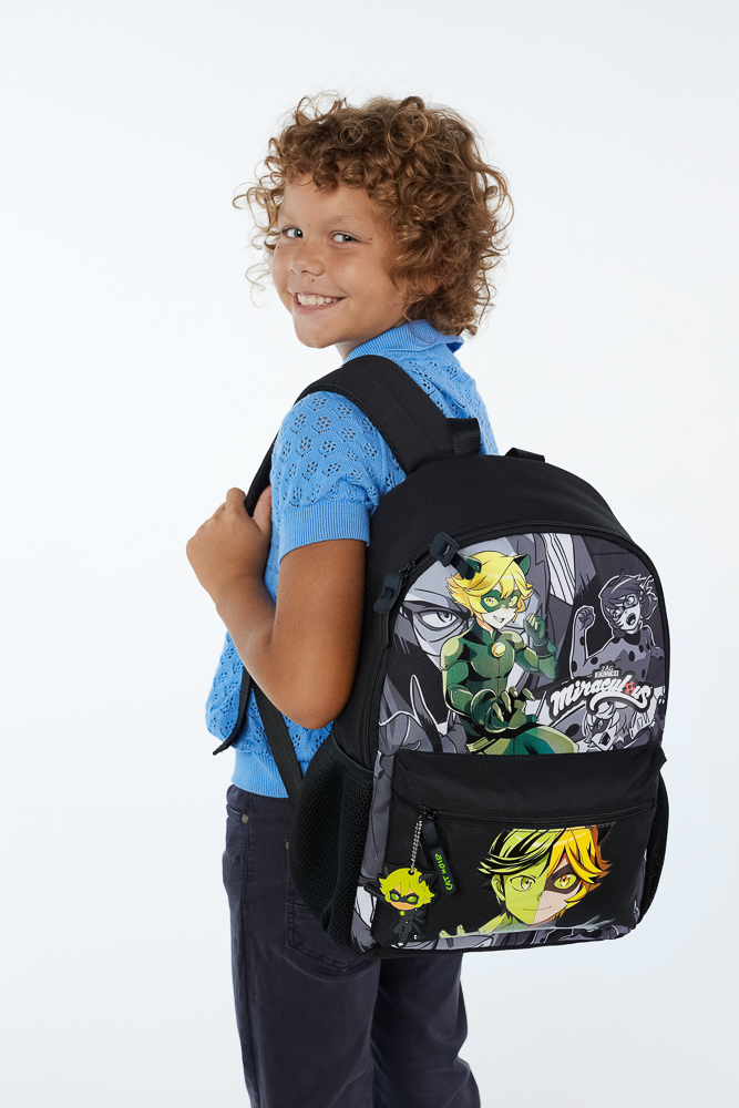 Супер-Кот Рюкзак подростковый 40х30х15см, 1 отд., 3 карм., уплотненные лямки, "Манга", п/э, арт.№ 811-038