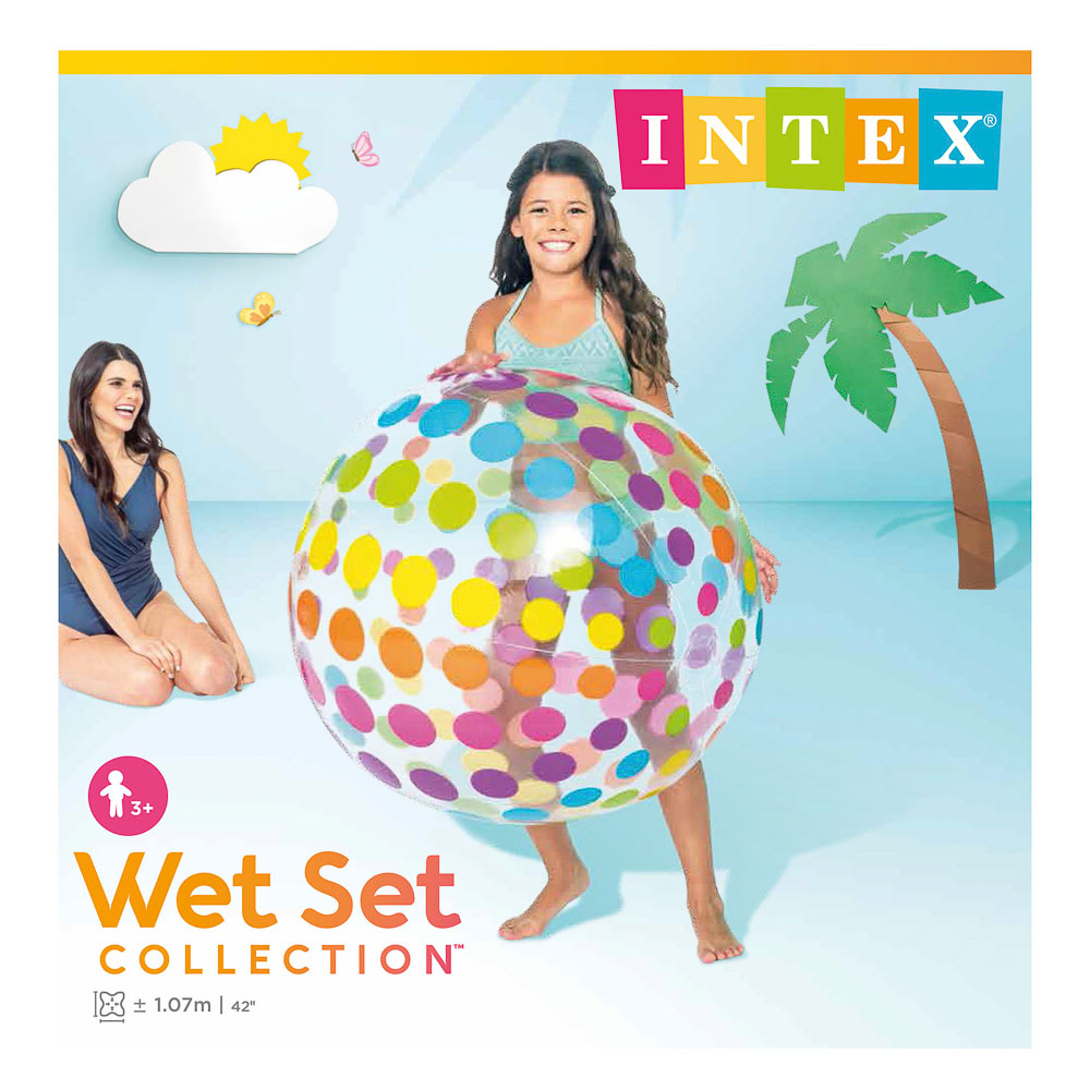 INTEX Мячик надувной, возраст 3+, 107 см, 59065NP, арт.№ 061-001