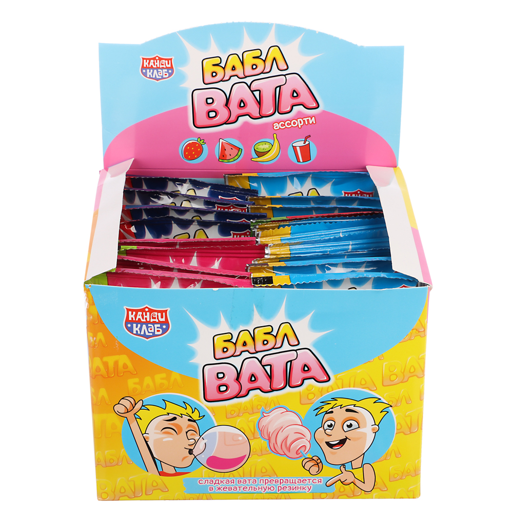 Сладкая вата "БАБЛ ВАТА" ассорти 5гр, арт.№ 347-368