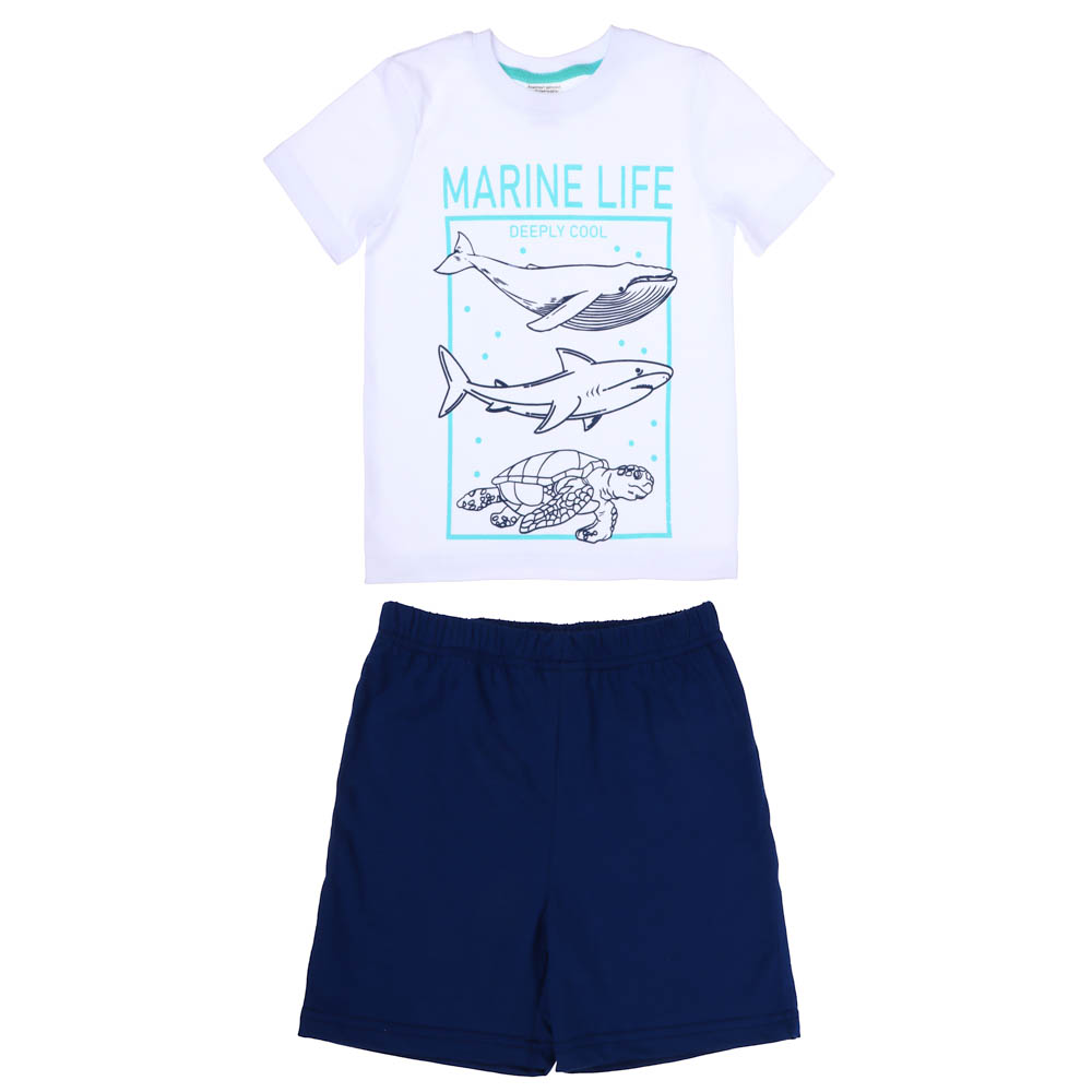 Комплект детский (футболка+шорты), р.98-140, 100% хлопок, арт.№ 354-159