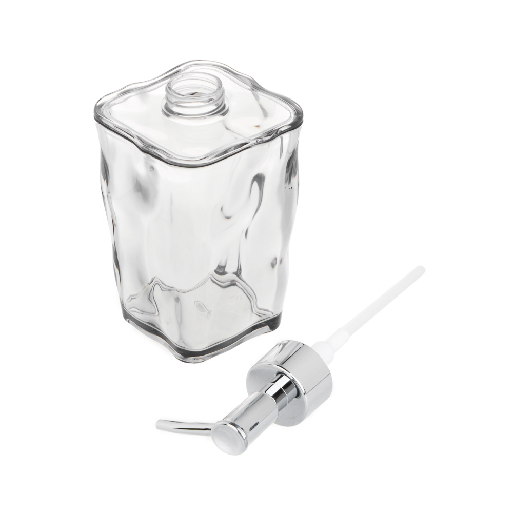 VETTA Дозатор для жидкого мыла, акрил, 17,5x7,5x7,5 см, 365 мл, камень, дымка, арт.№ 478-221