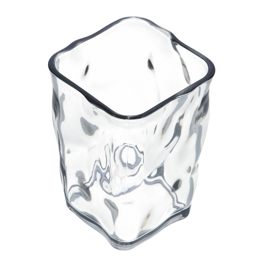 VETTA Стакан для ванной комнаты, акрил, 11x7,5x7,5 см, 365 мл, камень, дымка, арт.№ 478-222