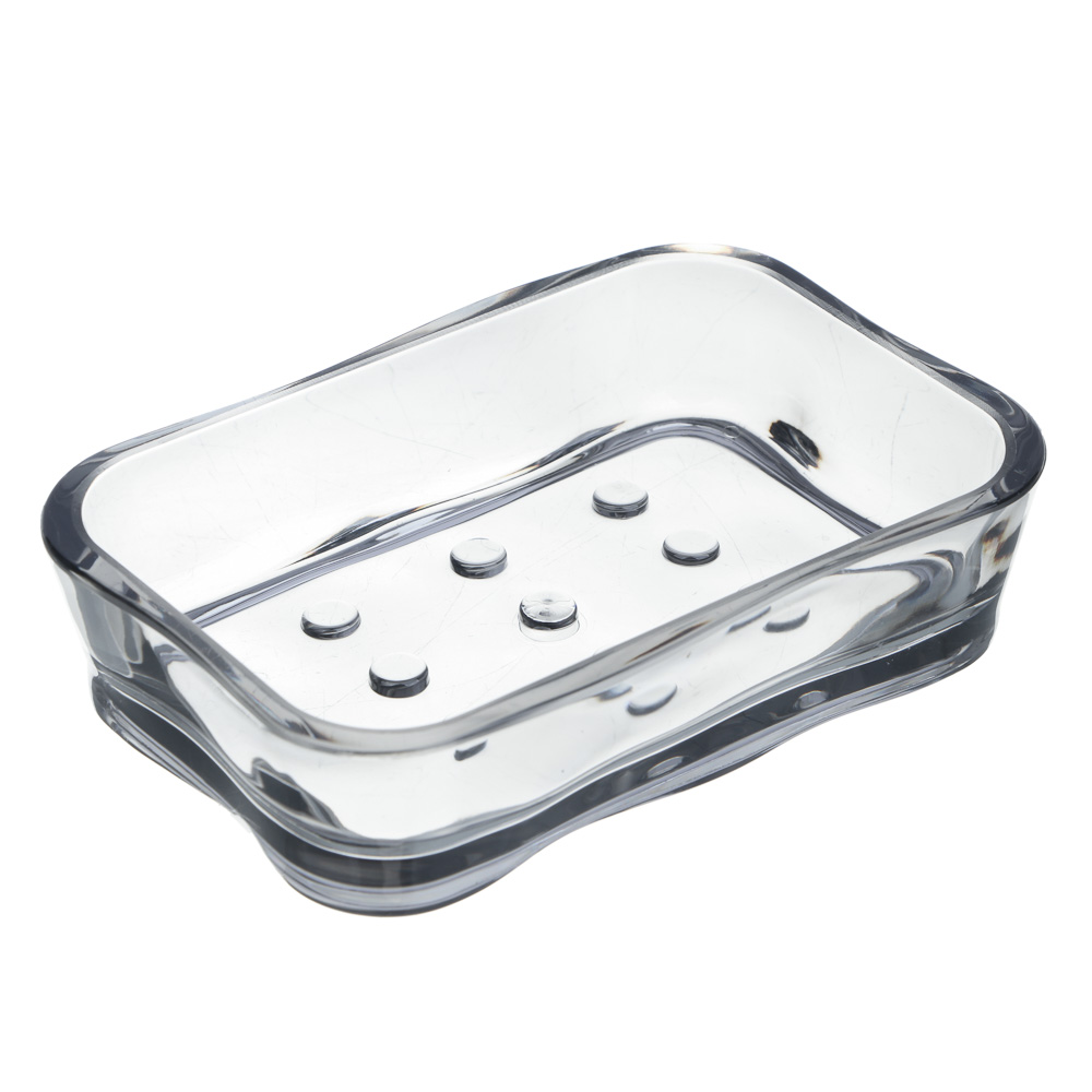 VETTA Мыльница, акрил, 12,5x8x3 см, камень, дымка, арт.№ 478-223