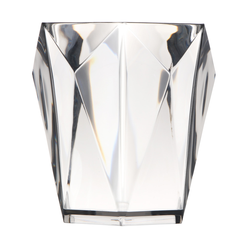 VETTA Стакан для ванной комнаты, акрил, 10x9,5 см, 400 мл, кристалл, дымка, арт.№ 478-225