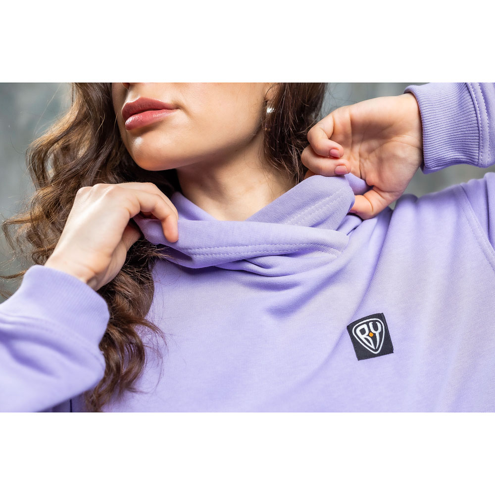 BY Толстовка женская, хлопок, размеры XS-XL, цвет лаванда, арт.№ 830-695