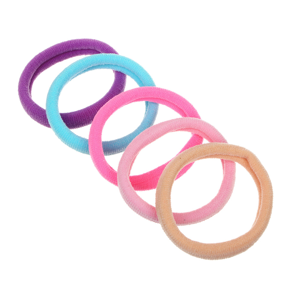 BERIOTTI Набор резинок для волос 5шт, 5см, полиэстер, арт.№ 322-020