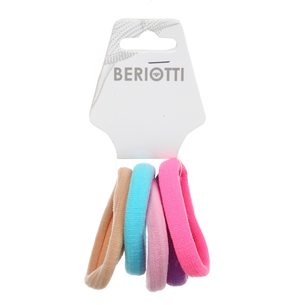 BERIOTTI Набор резинок для волос 5шт, 5см, полиэстер, арт.№ 322-020