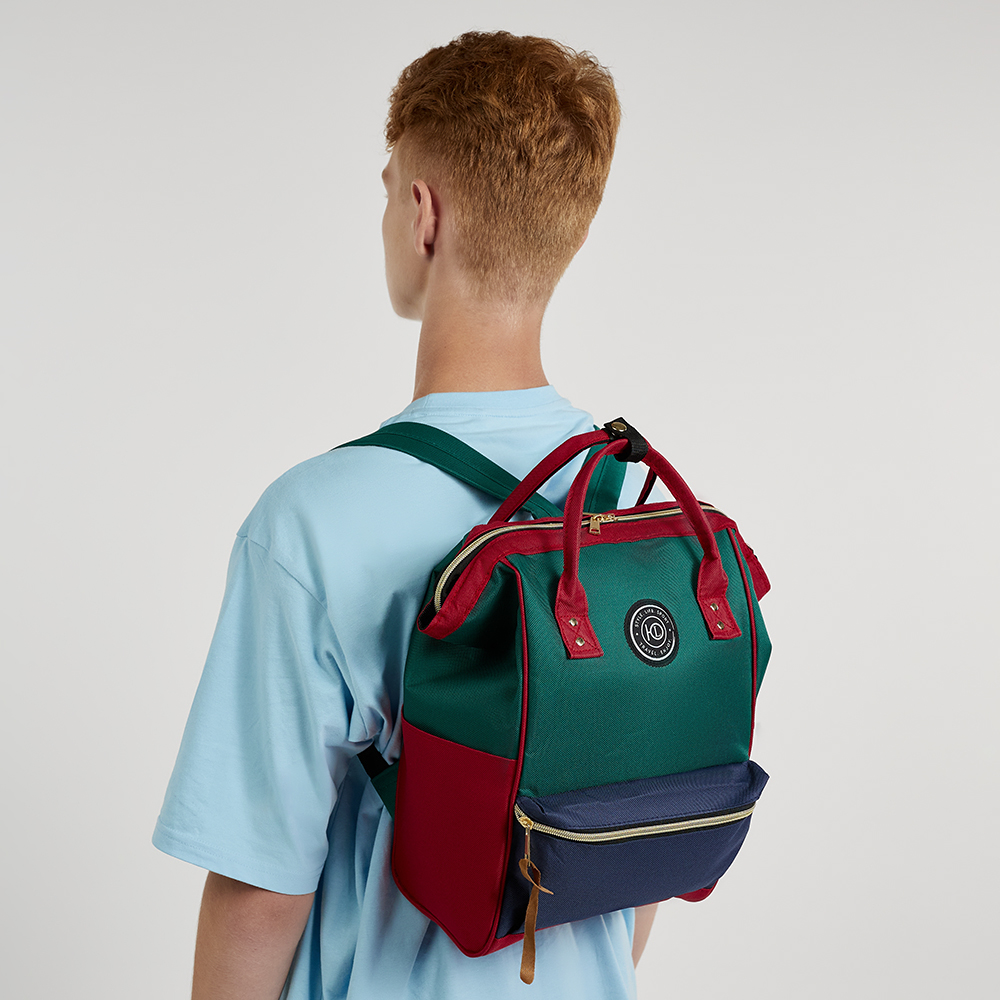 ЮL Сумка-рюкзак, полиэстер, 37х24х18см, зеленый, СМЖ18-1, арт.№ 337-158