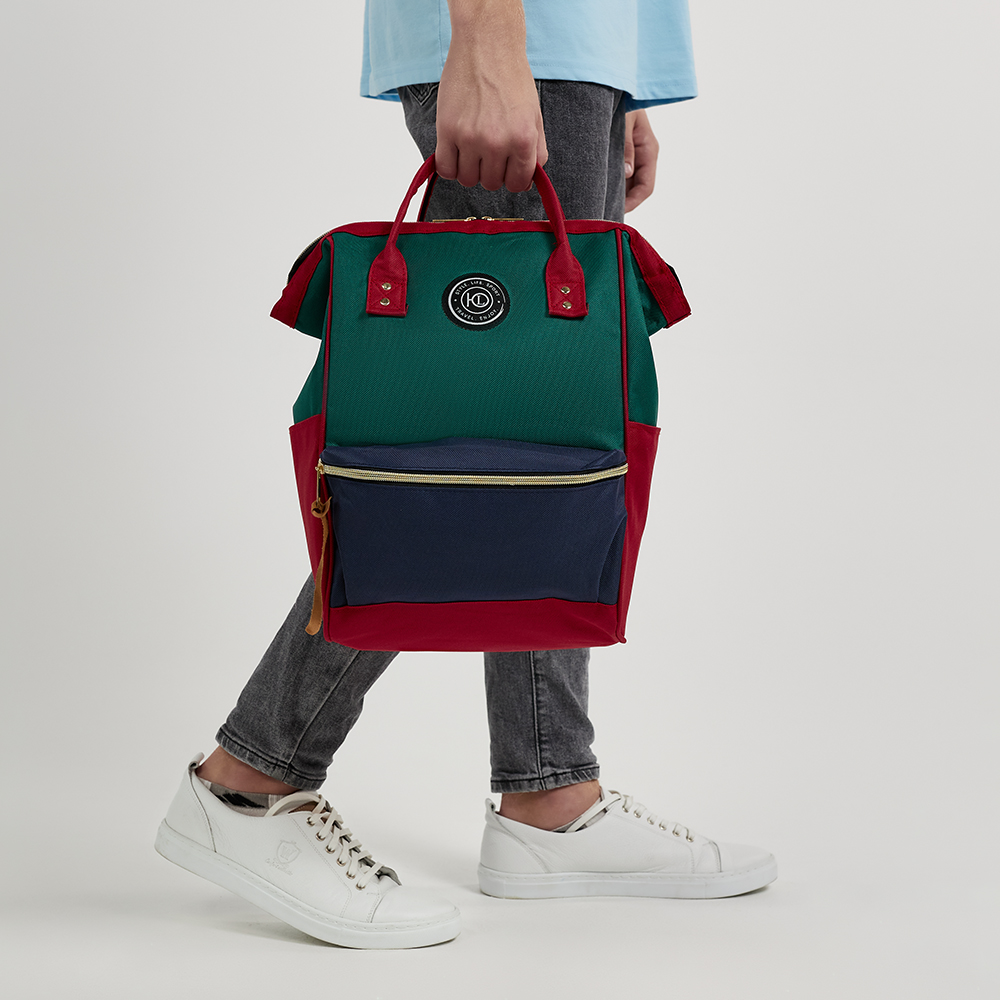 ЮL Сумка-рюкзак, полиэстер, 37х24х18см, зеленый, СМЖ18-1, арт.№ 337-158