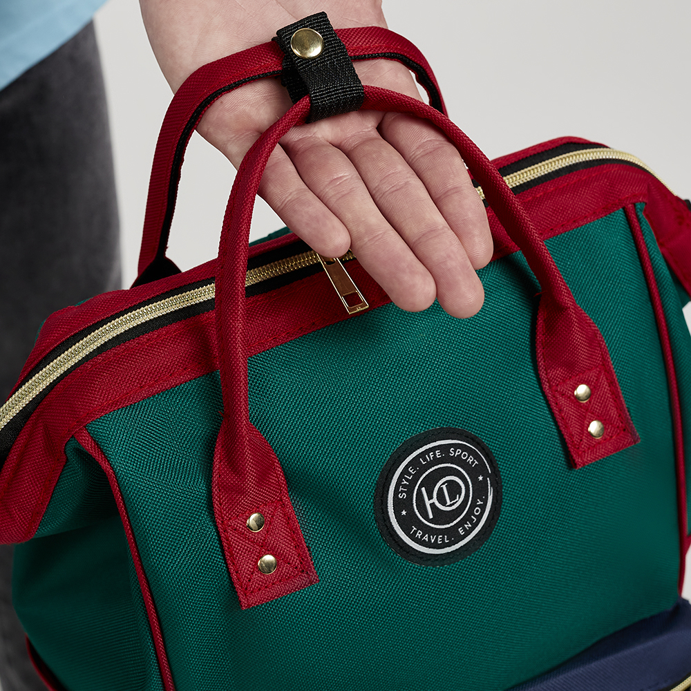 ЮL Сумка-рюкзак, полиэстер, 37х24х18см, зеленый, СМЖ18-1, арт.№ 337-158