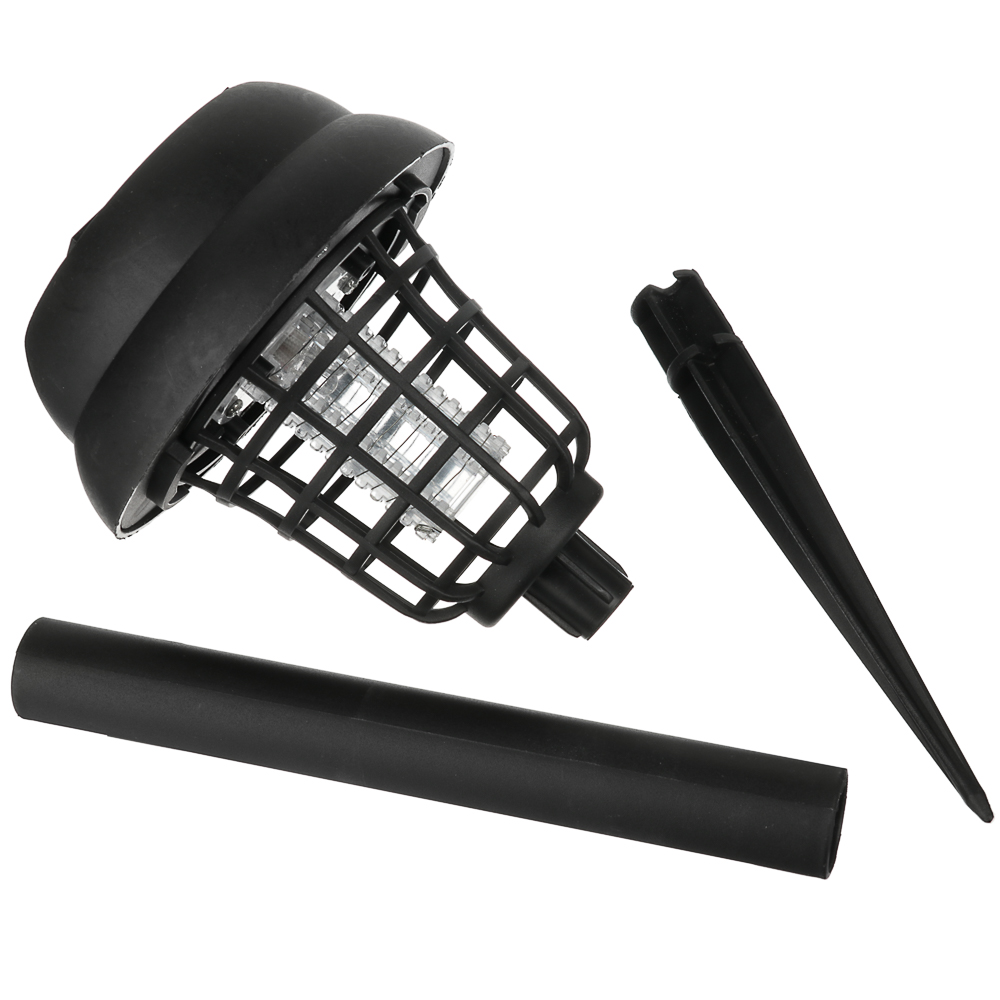 INBLOOM Фонарь садовый антимоскитный на солнечной батарее, 9,1х35см, 2LED белый, пластик, арт.№ 185-037